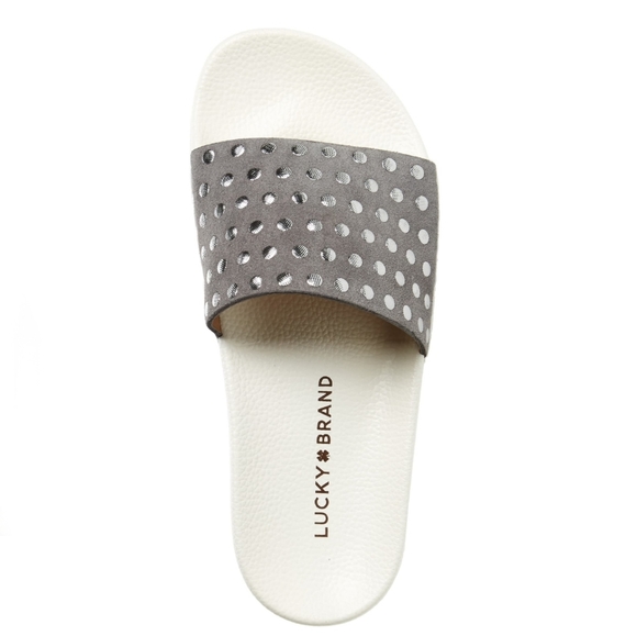 Lucky Brand Studded Slide Sandals - Picture 5 of 8